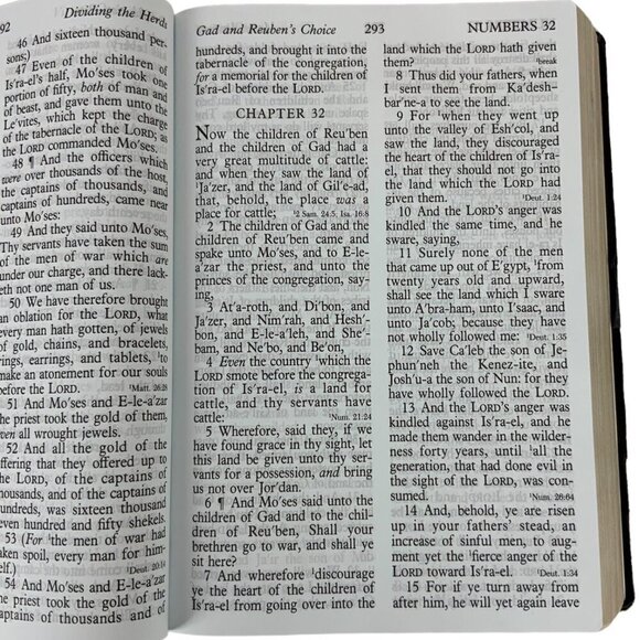 Vintage Holy Bible KJV Super Giant Print Reference Black Imitation Leather 1996 - Picture 7 of 10